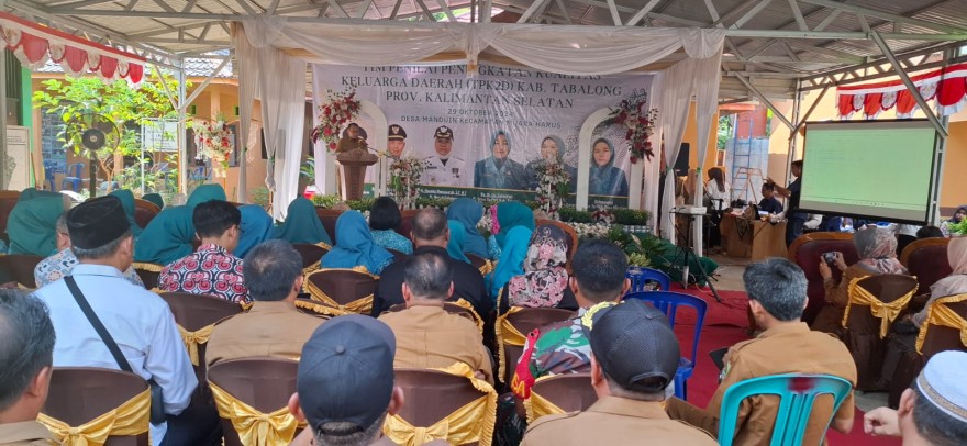 Penilaian Desa PK2D di Desa Manduin Kecamatan Muara Harus Kabupaten Tabalong Tingkat Provinsi Tahun 2024